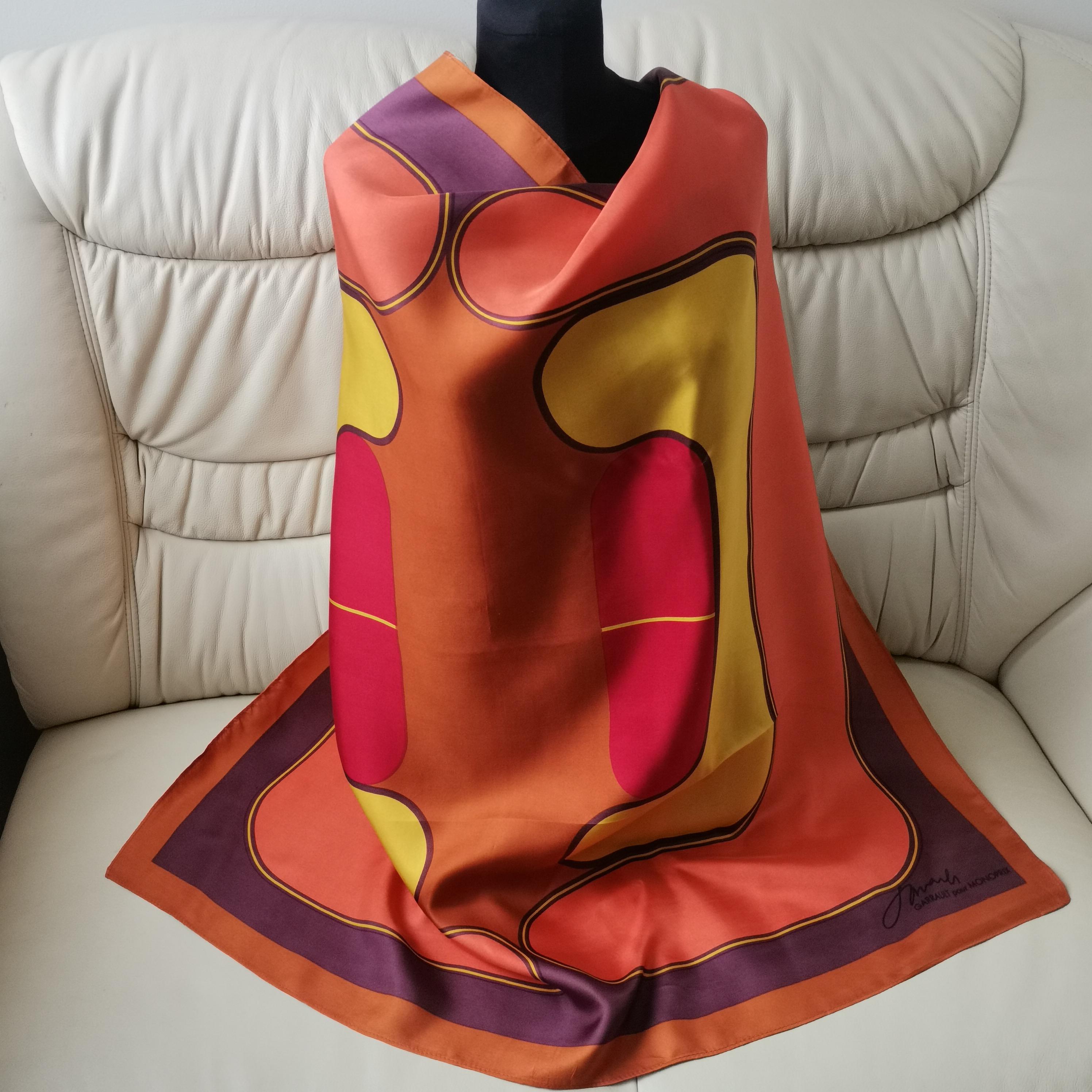 Шелковый платок Silk Route 100х100 см Разноцветный (a-3416) Шелковый платок Silk Route 100х100 см Разноцветный (a-3416)