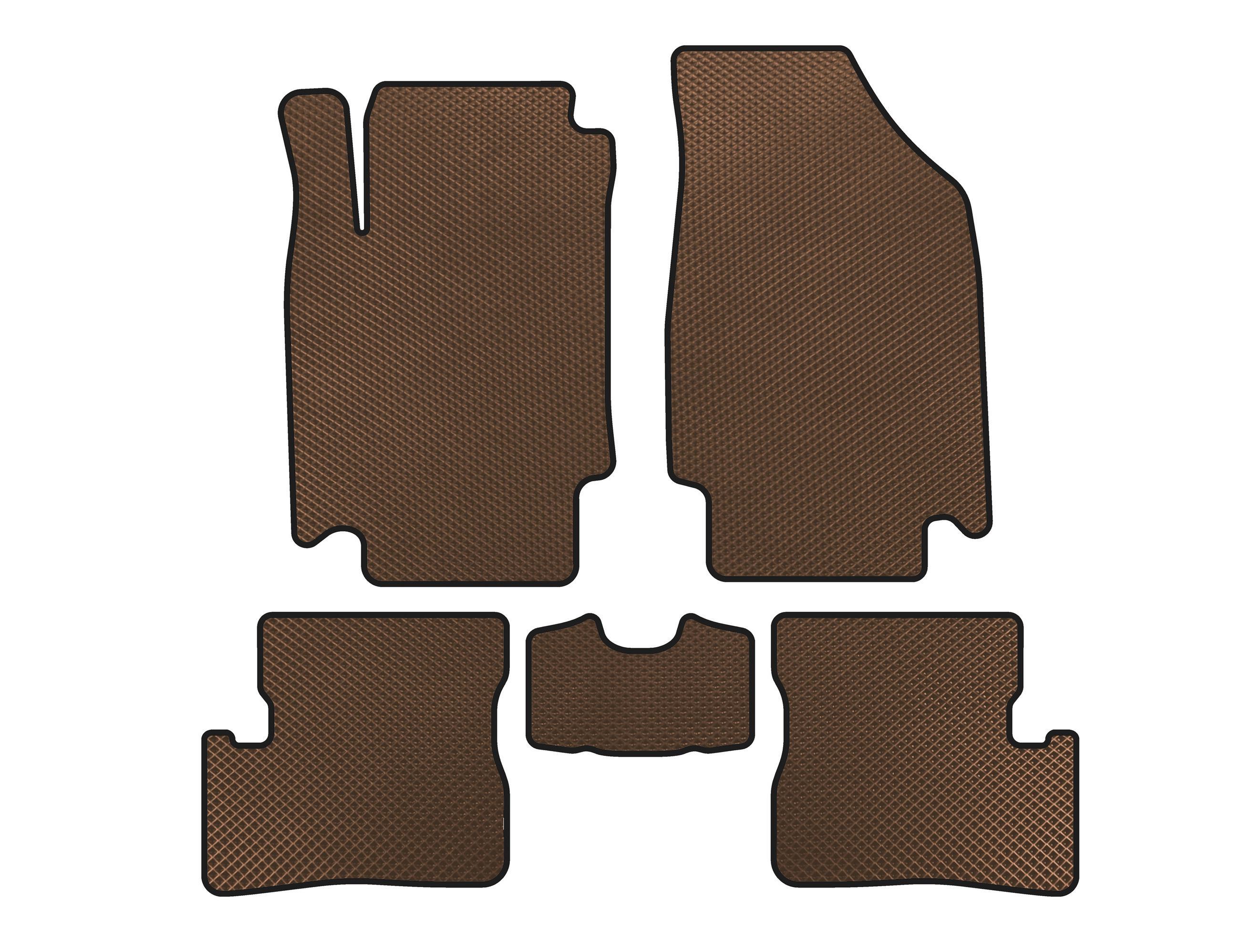 Коврики EVA Digital Designs для Nissan Micra K12 2003-2010 гг. Коричневый (141864)
