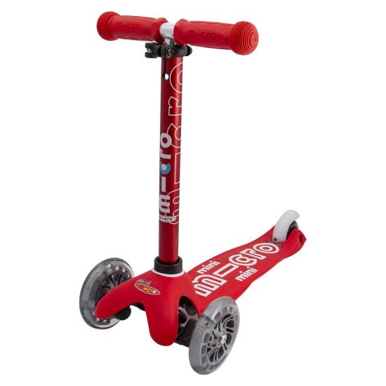 Самокат Micro Mini Deluxe LED Красный (Аopt.roliki2_24) Самокат Micro Mini Deluxe LED Красный (Аopt.roliki2_24)