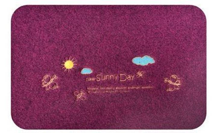 Коврик придверный декоративный с вышивкой J01073 38х58 см Коврик придверный декоративный с вышивкой J01073 38х58 см