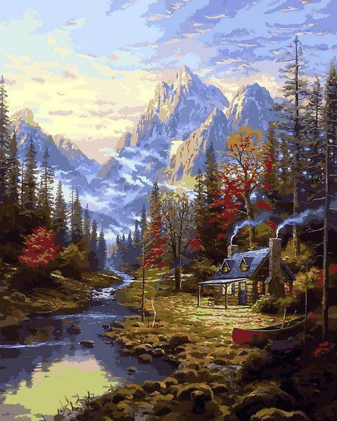 Картина по номерам Mariposa "Изба в лесу" 40x50 см (Q2249)