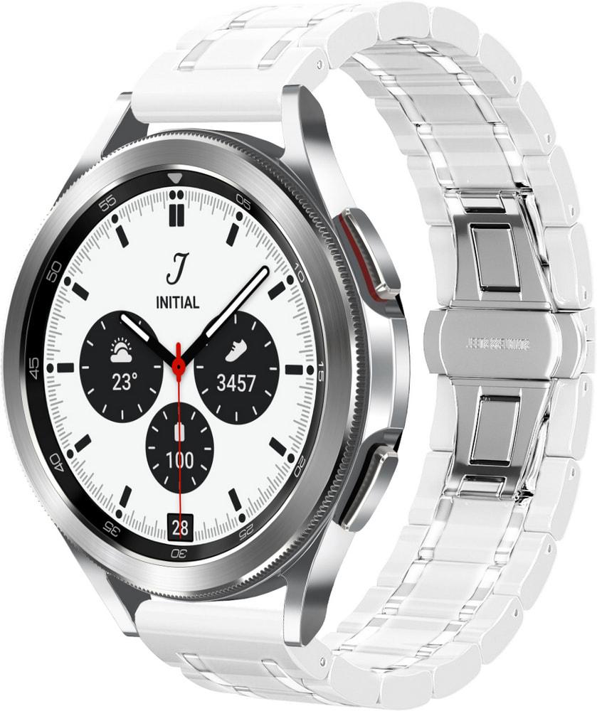 Ремешок керамический Ceramo для Galaxy Watch 4 44 мм White (28726-29)