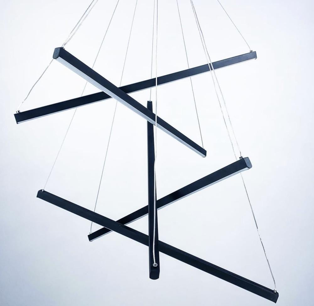 Люстра лінійна підвісна в стилі Модерн 80 см (D 2050) - фото 4