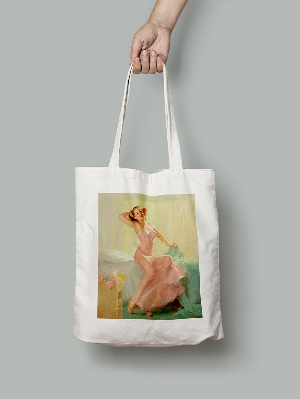 Эко-сумка Красотка в розовом. Билл Мэдкалф шопер (pin_up2135008_Bag)