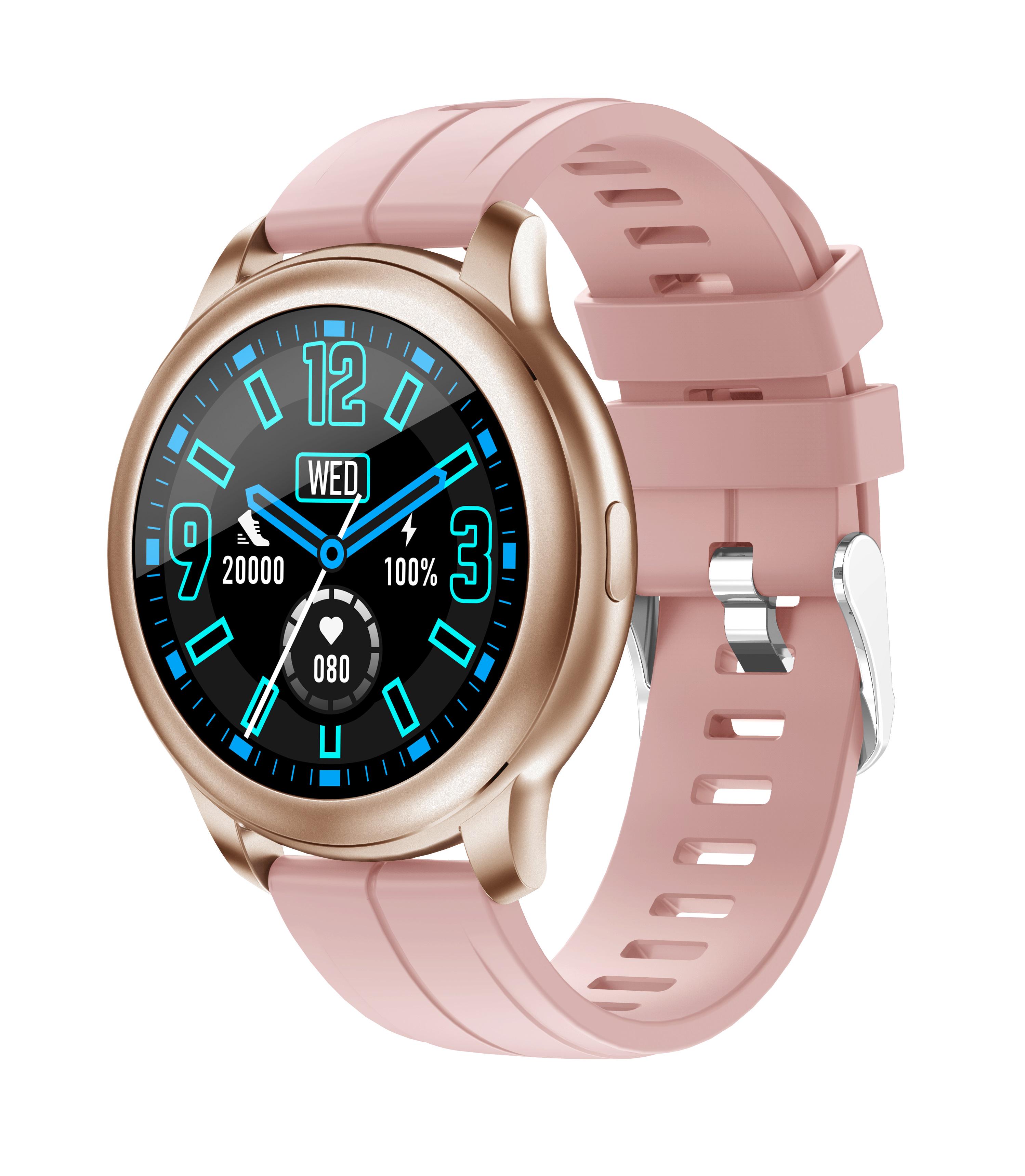 Розумний годинник Globex Smart Watch Me AERO Gold pink - фото 3