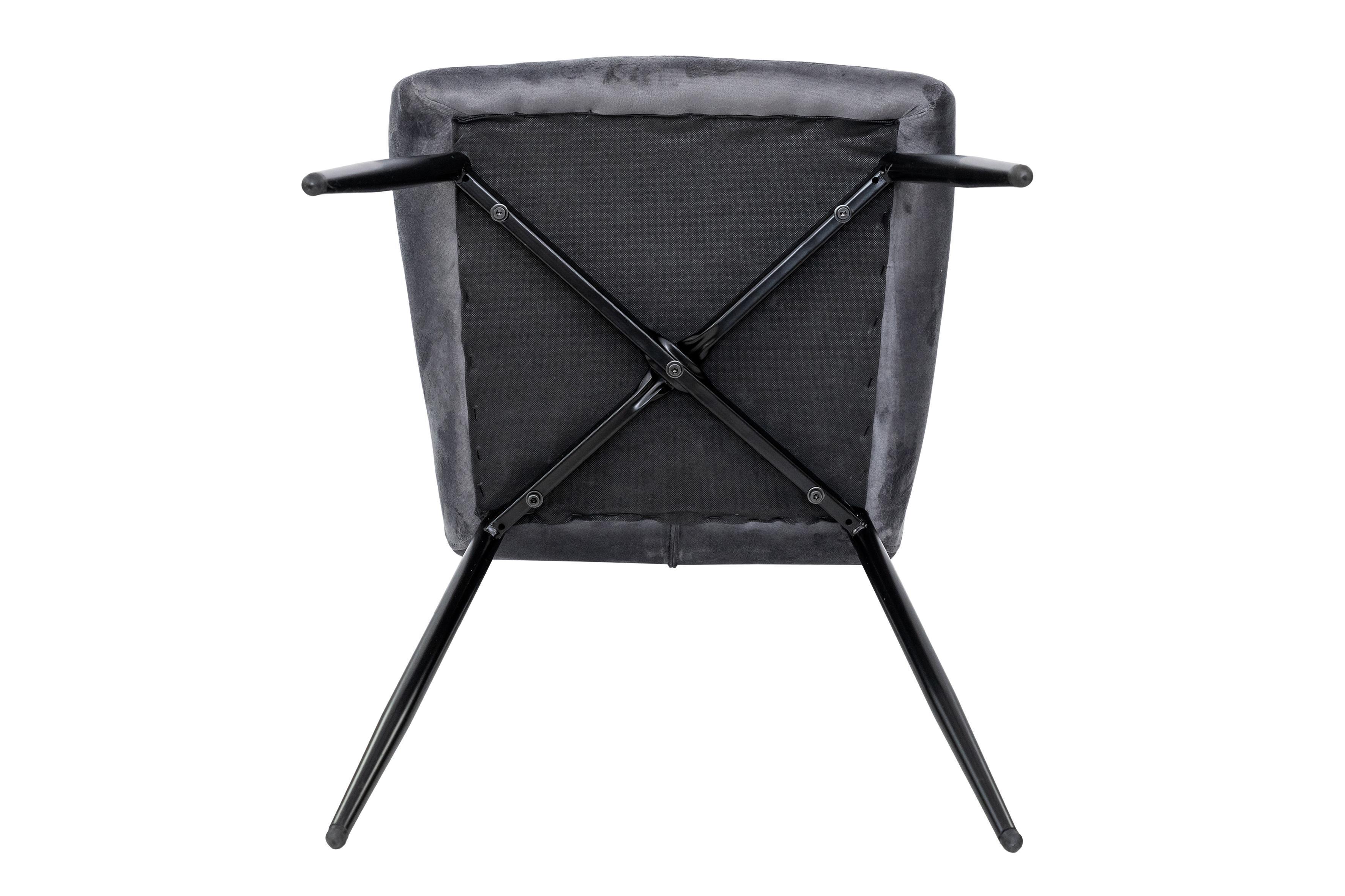 Стілець для кухні та вітальні ГРЕЙС Томас 530х890х570 мм Чорний/Сірий (GAА0057182) - фото 7 Стілець для кухні та вітальні ГРЕЙС Томас 530х890х570 мм Чорний/Сірий (GAА0057182) - фото 7