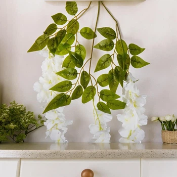 Глициния искусственная 103 см Белый (9089-002)