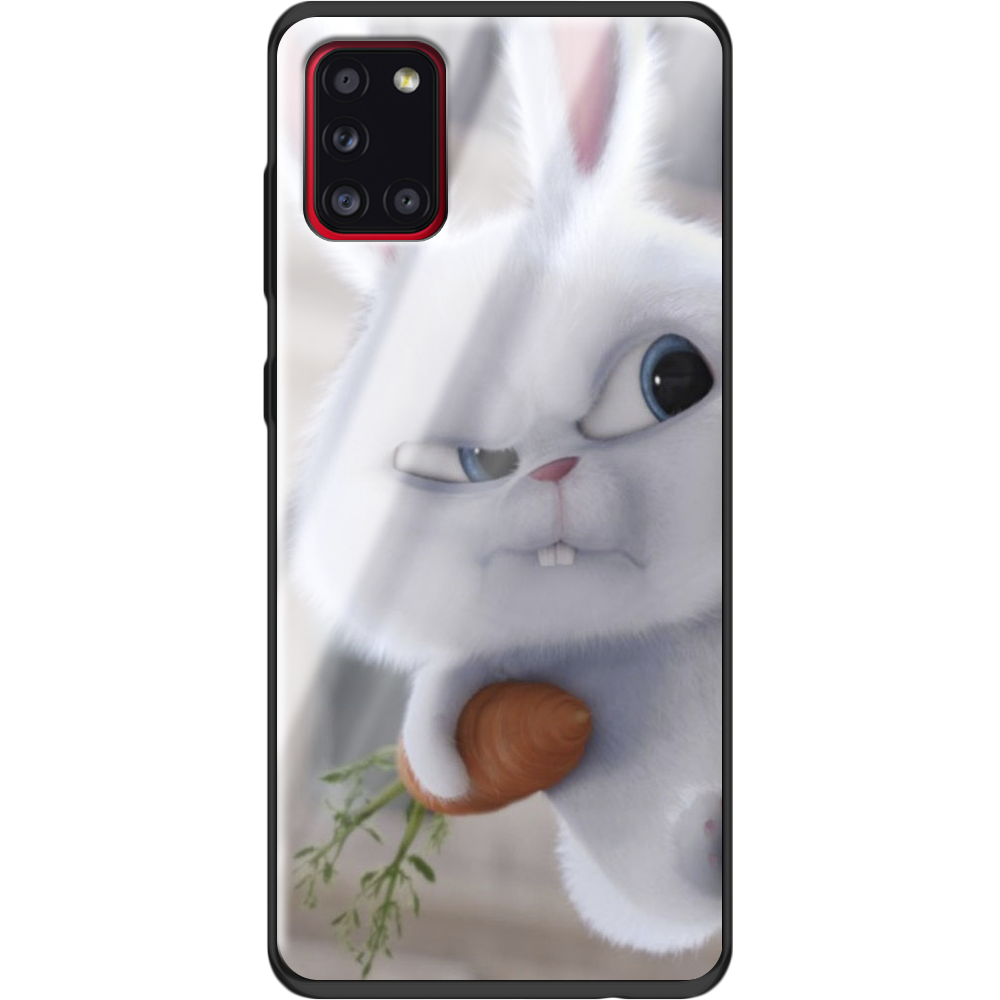Чехол Boxface Samsung A315 Galaxy A31 Rabbit Snowball Черный силикон со стеклом (39470-up1116-40094)