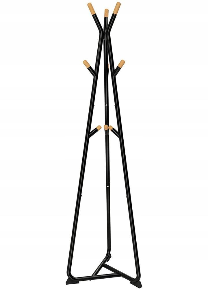 Вішалка підлогова для одягу Bonro B-901 на 9 гачків металева 172 см Чорний (147-76-42400157)