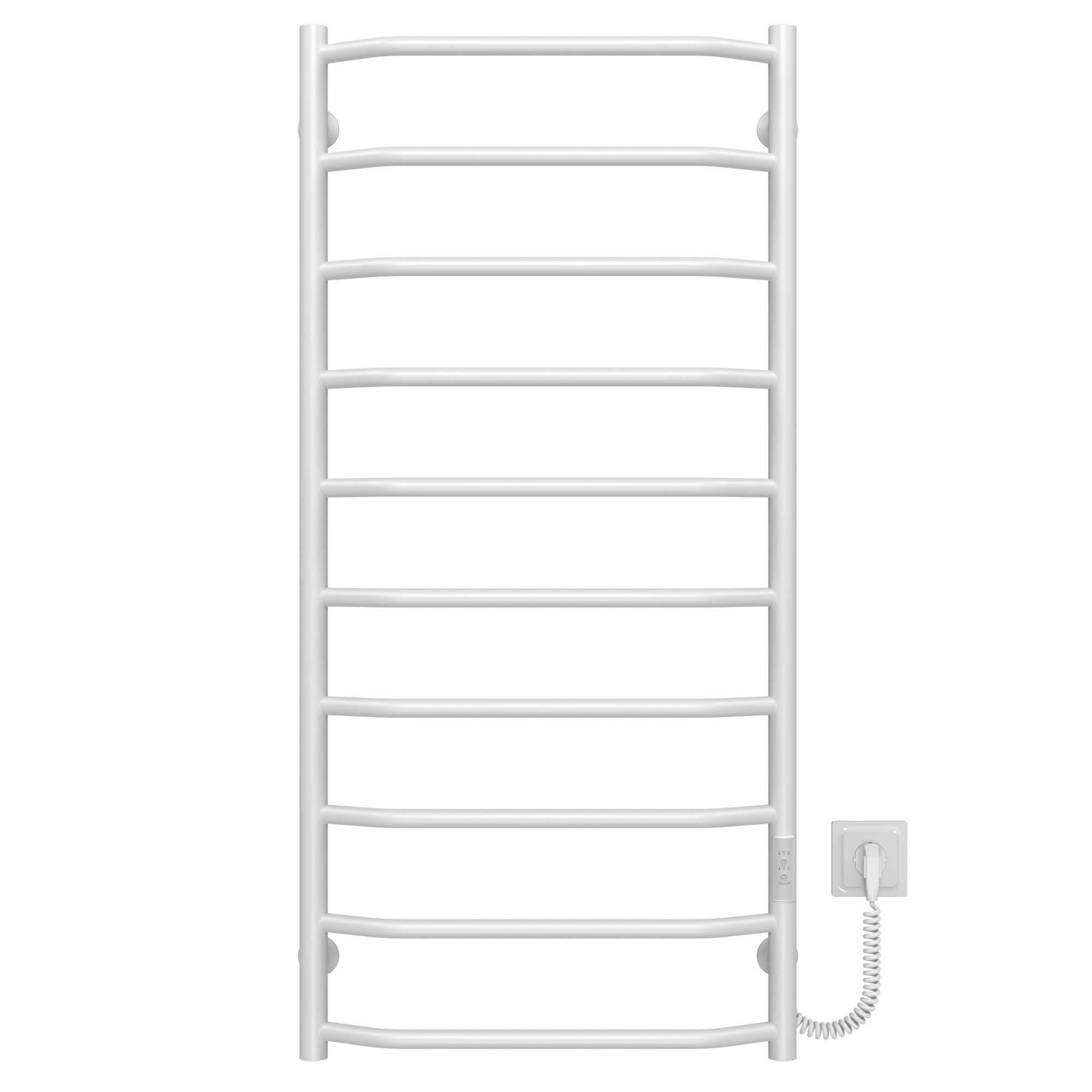 Полотенцесушитель электрический Deffi Трапеция П10 WD03 правое подключение нержавеющая сталь 500x1100 мм Белый (C.TR.110.50.10.EWR3)