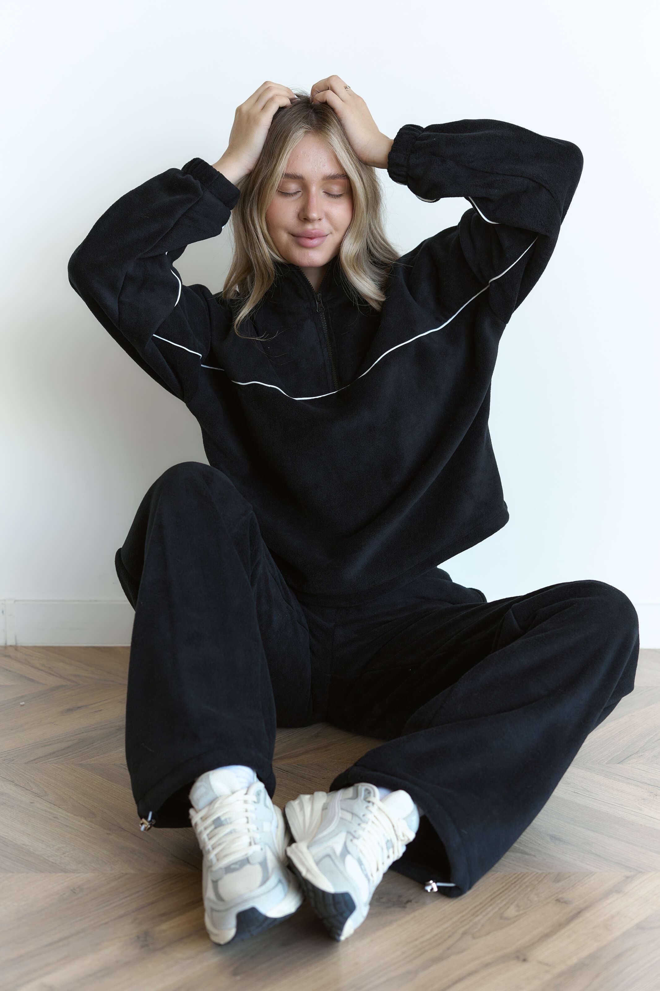 Костюм флісовий FLOW S/M Чорний (10101SM) - фото 8