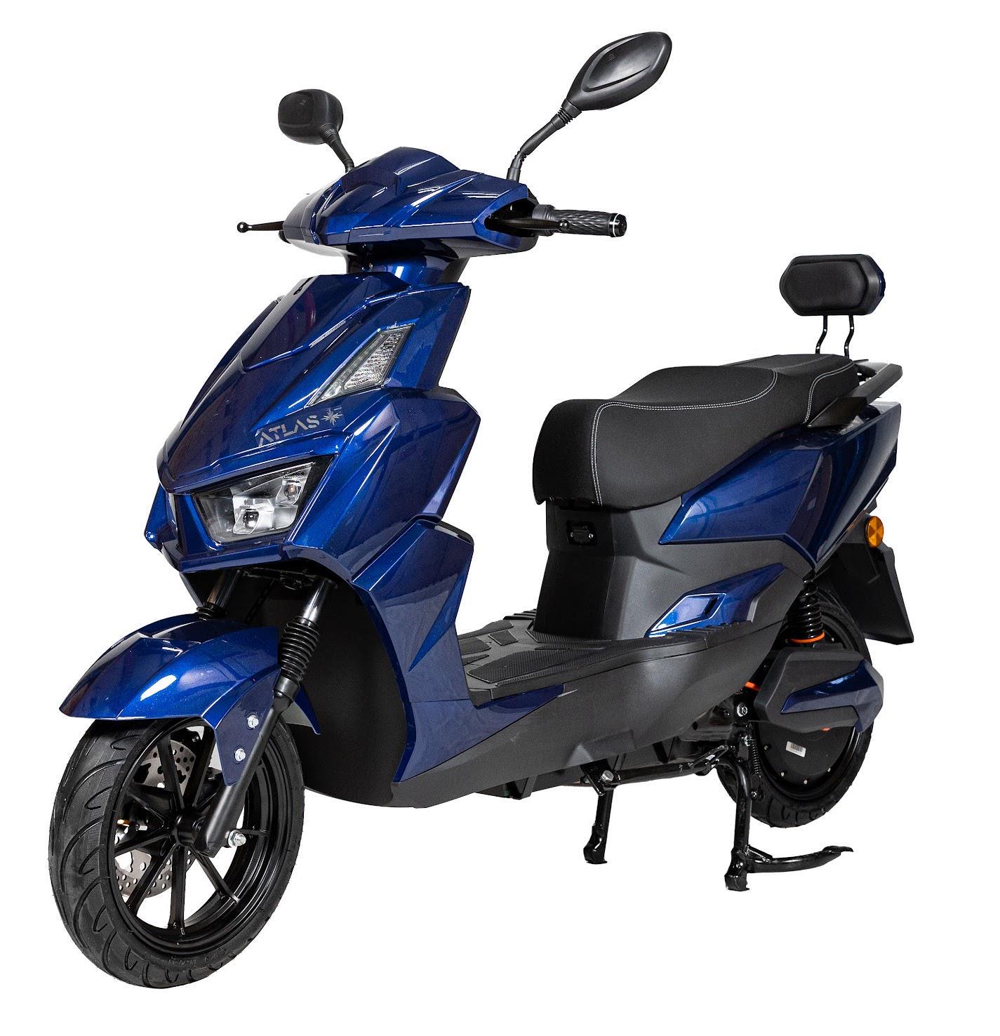 Электроскутер ATLAS Tiger Plus 2000W Cyan Blue (3169) Электроскутер ATLAS Tiger Plus 2000W Cyan Blue (3169)