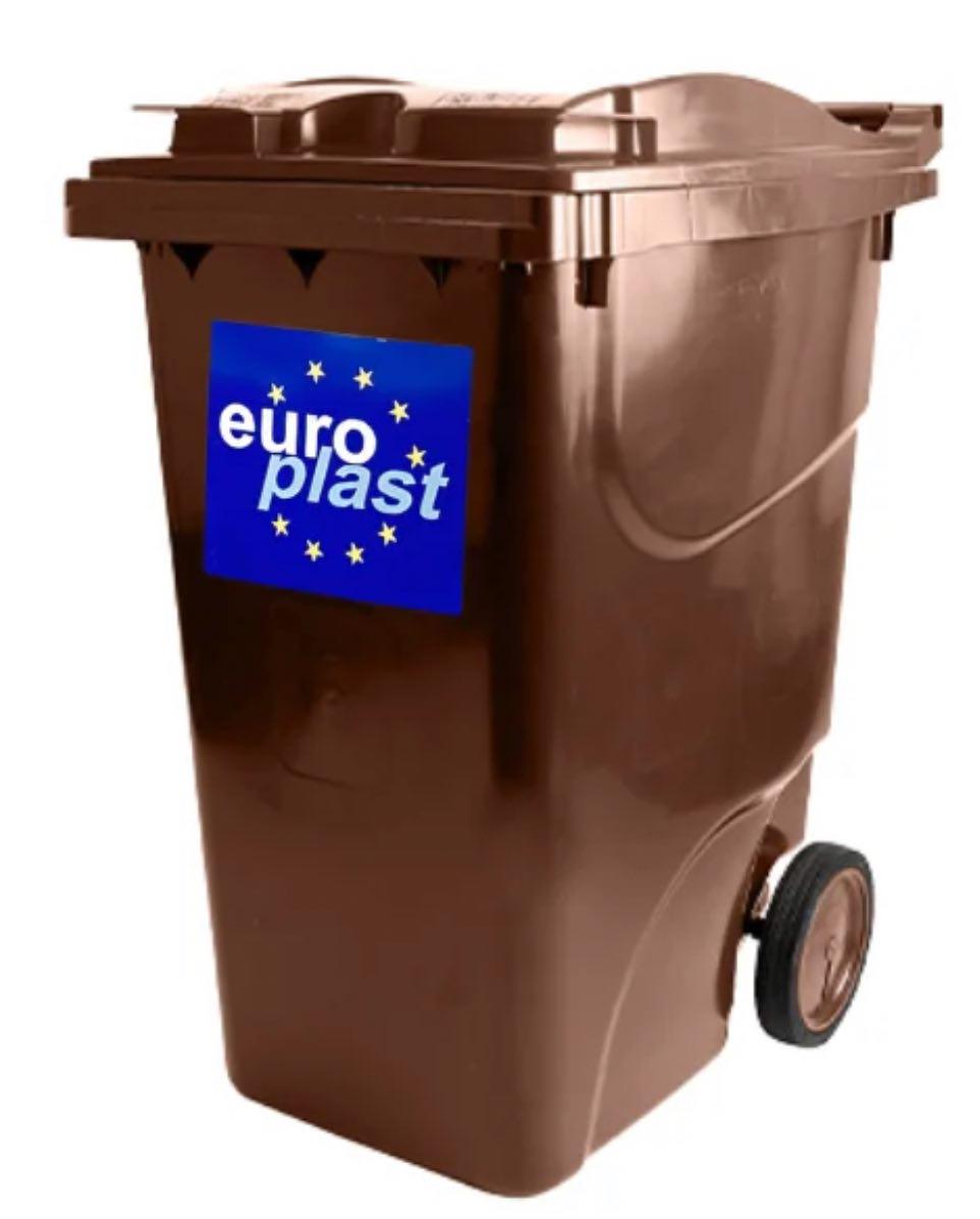 Сміттєвий бак 114 пластиковий 360 л Коричневий (30358041)