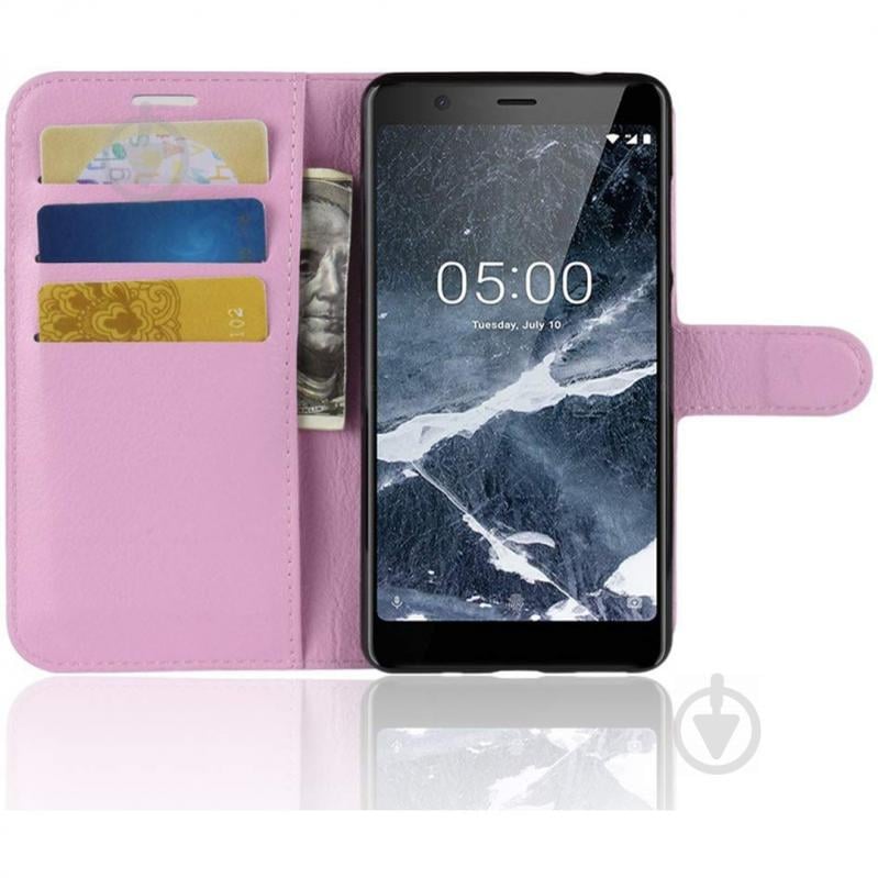 Чохол-книжка Litchie Wallet для Nokia 5.1 Світло-рожевий (hub_pXlO24470) - фото 2