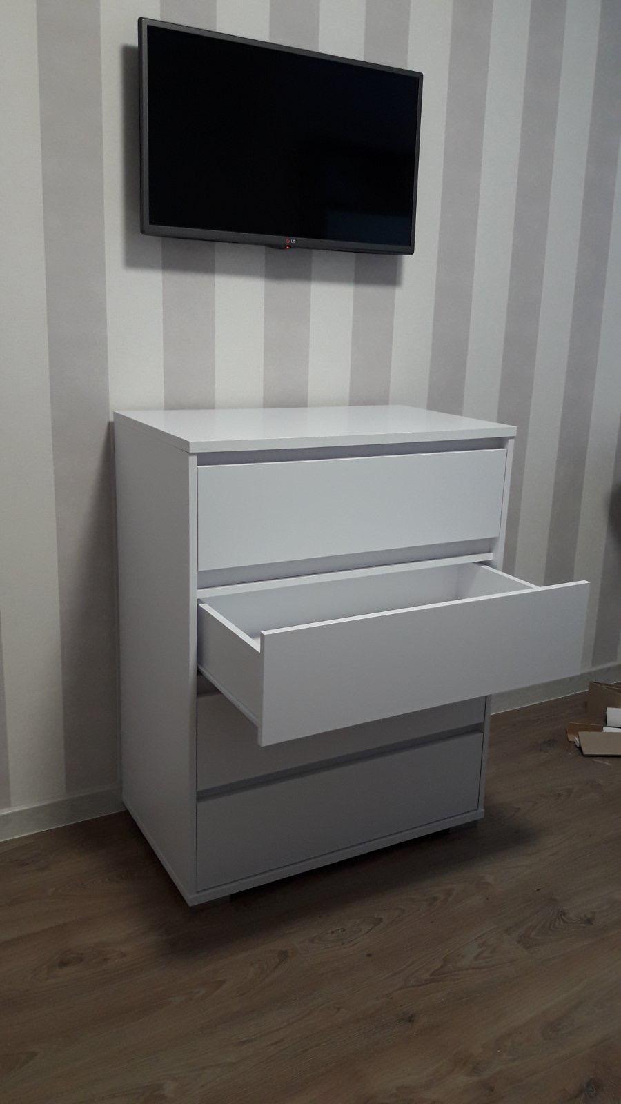 Комод Компаніт на 4 шухляди 80х42х103 см Німфея альба (5780127) - фото 7 Комод Компаніт на 4 шухляди 80х42х103 см Німфея альба (5780127) - фото 7