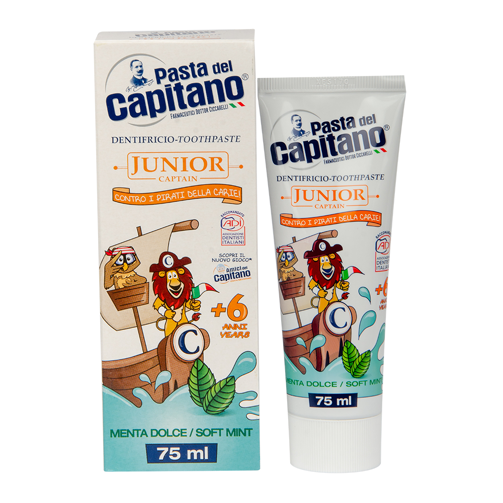 Зубная паста Pasta Del Capitano Junior Soft Mint 6+ 75 мл