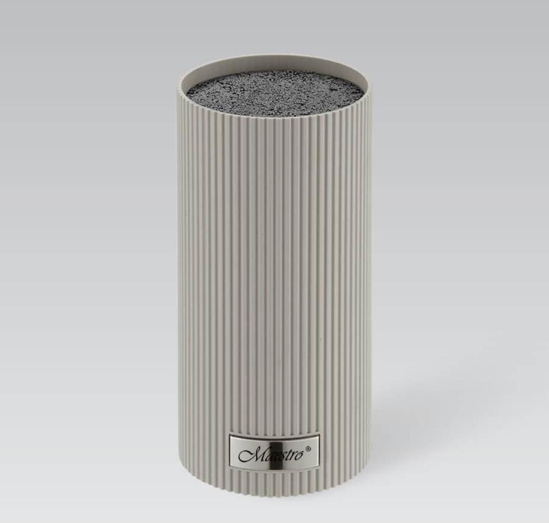 Колода для ножів Maestro 22 см Сірий (MR-1437-GREY) - фото 1 Колода для ножів Maestro 22 см Сірий (MR-1437-GREY) - фото 1