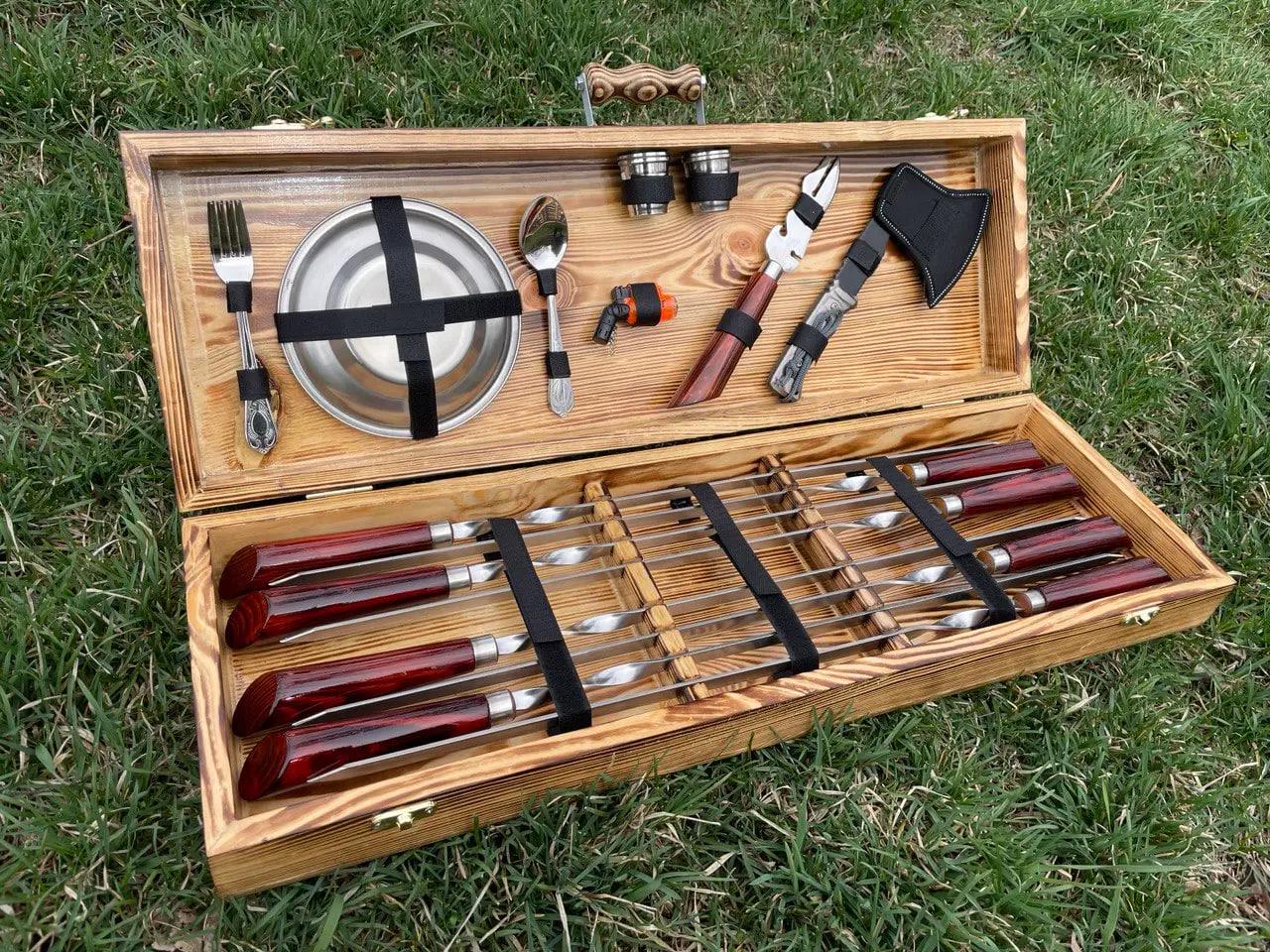 Набор шампуров Форест 5 в кейсе (10609598)