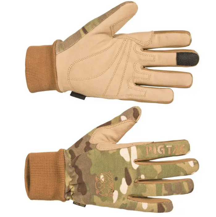 Рукавички стрілецькі MPG польові демісезонні з сенсорним пальцем 2XL Мультикам - фото 2