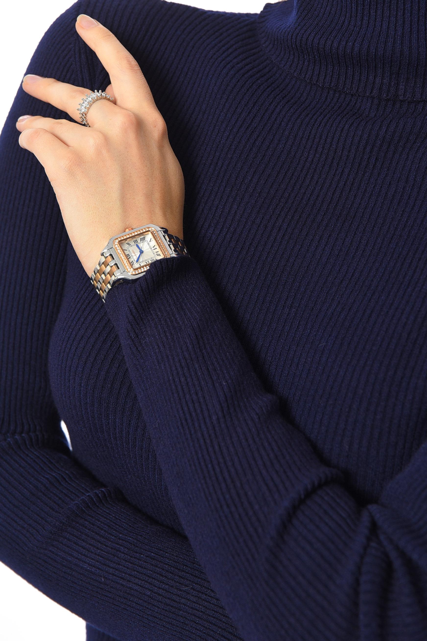 Гольф женский однотонный S-M Темно-синий (191259) - фото 4