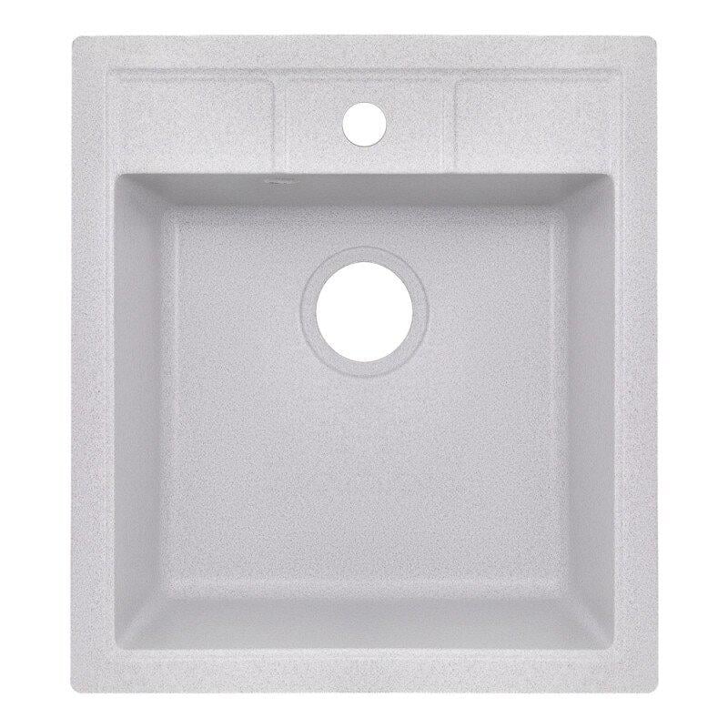 Мойка кухонная Lidz LIDZGRA09460515200 гранитная прямоугольная 455x513 мм Серый (25972781)