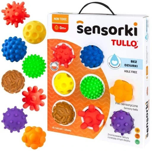 Кульки сенсорні Tullo Sensor Balls без отворів 8 шт. (419)