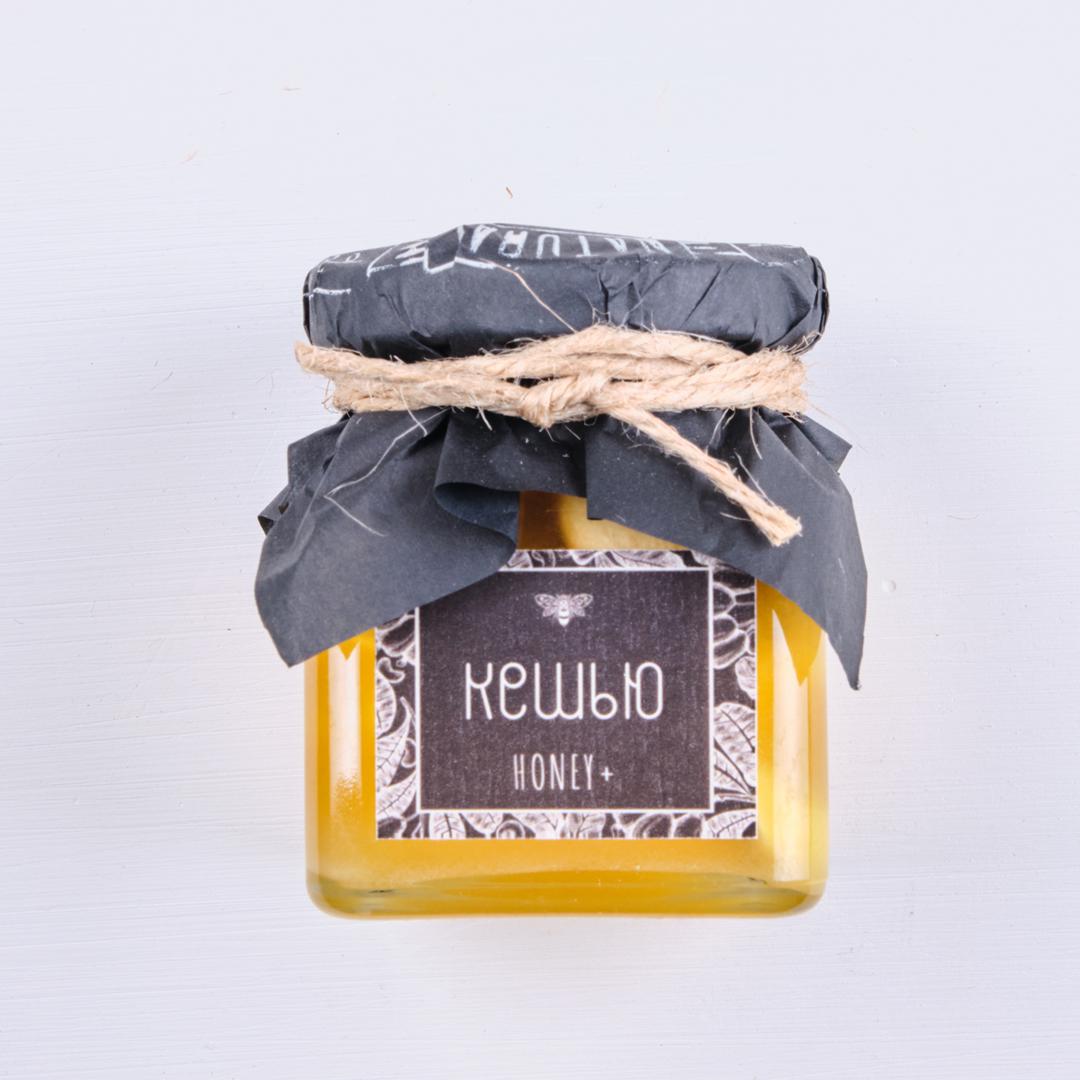 Мед натуральный Honey+ Natural с кешью 150 г Мед натуральный Honey+ Natural с кешью 150 г