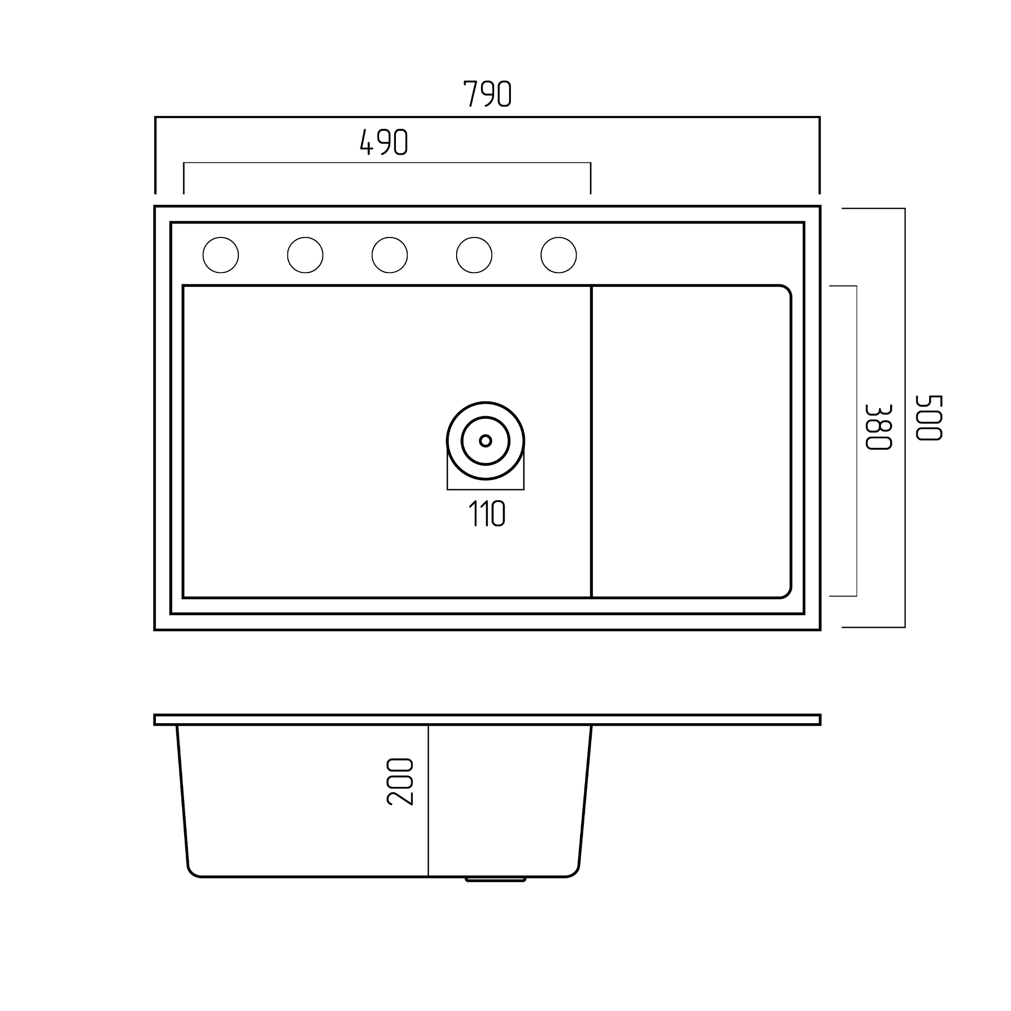 Мийка кухонна Platinum PLS-A40293 гранітна прямокутна 790x500 мм Бежевий (25966566) - фото 2 Мийка кухонна Platinum PLS-A40293 гранітна прямокутна 790x500 мм Бежевий (25966566) - фото 2