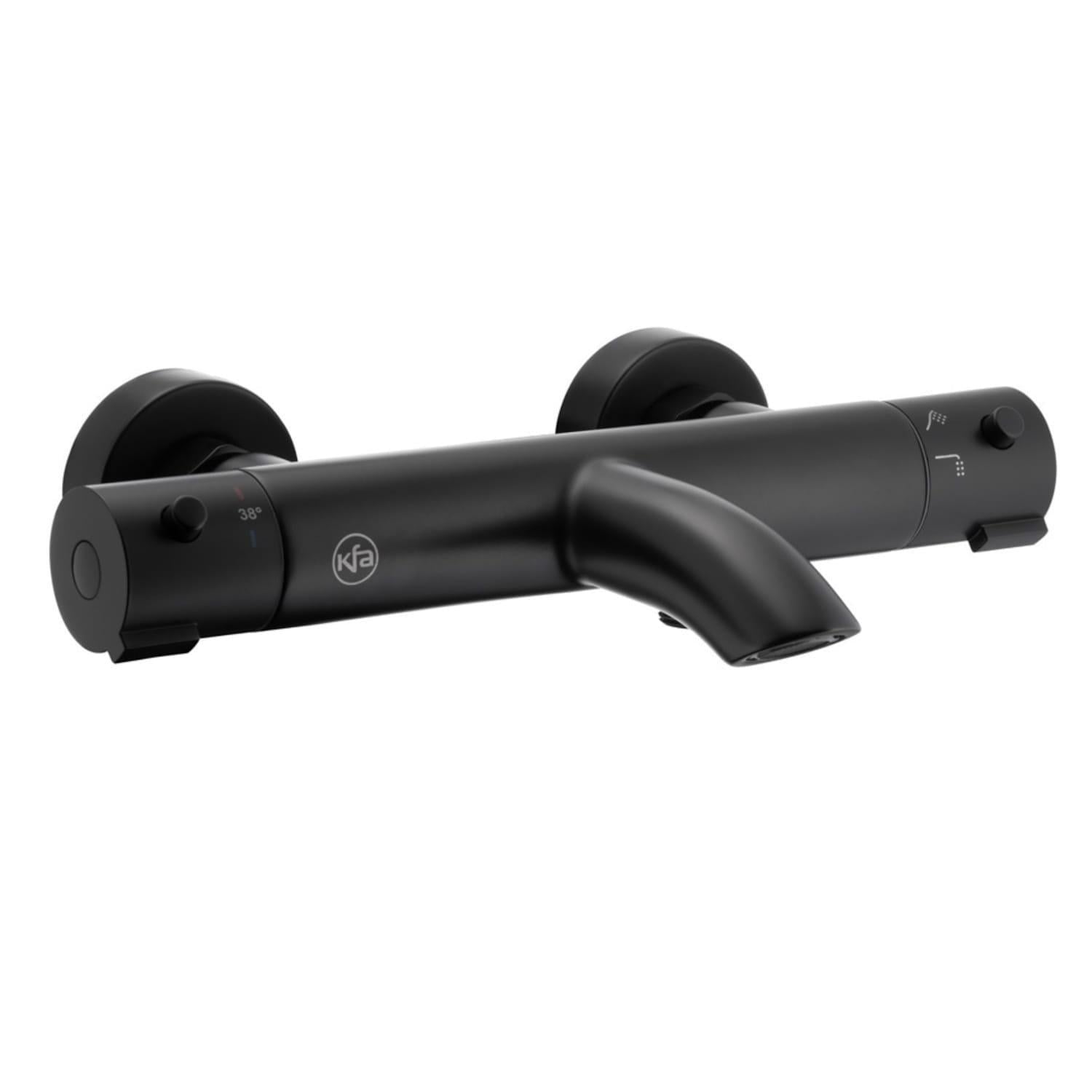 Смеситель для ванны KFA Armatura Moza термостатический Черный матовый (5734-010-81)