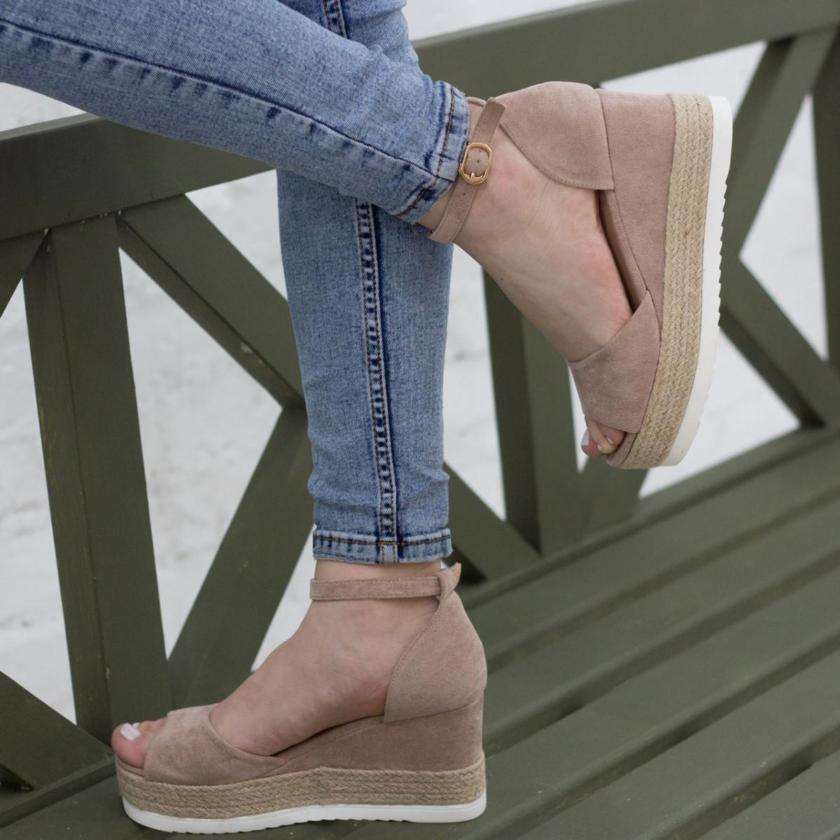 Босоножки женские Fashion р. 38 24,5 см Бежевый (2784)