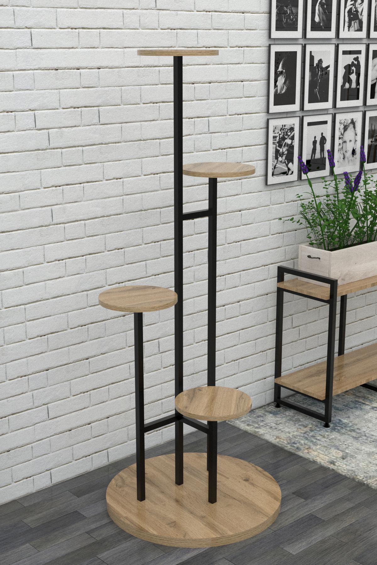 Подставка для цветов EcoLoft Лофт Эллис DSP-1204 Дуб аппалачи (26624699)