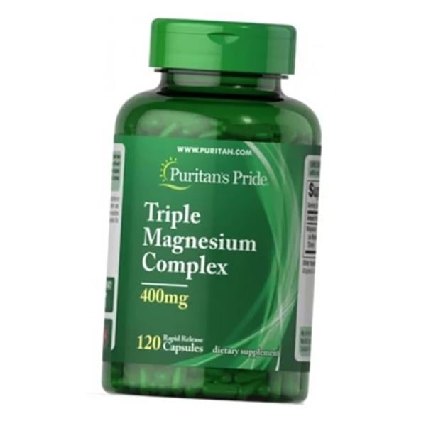 Комплекс магния Puritan's Pride Magnesium Triple Complex 400 120 капс. (36367265)