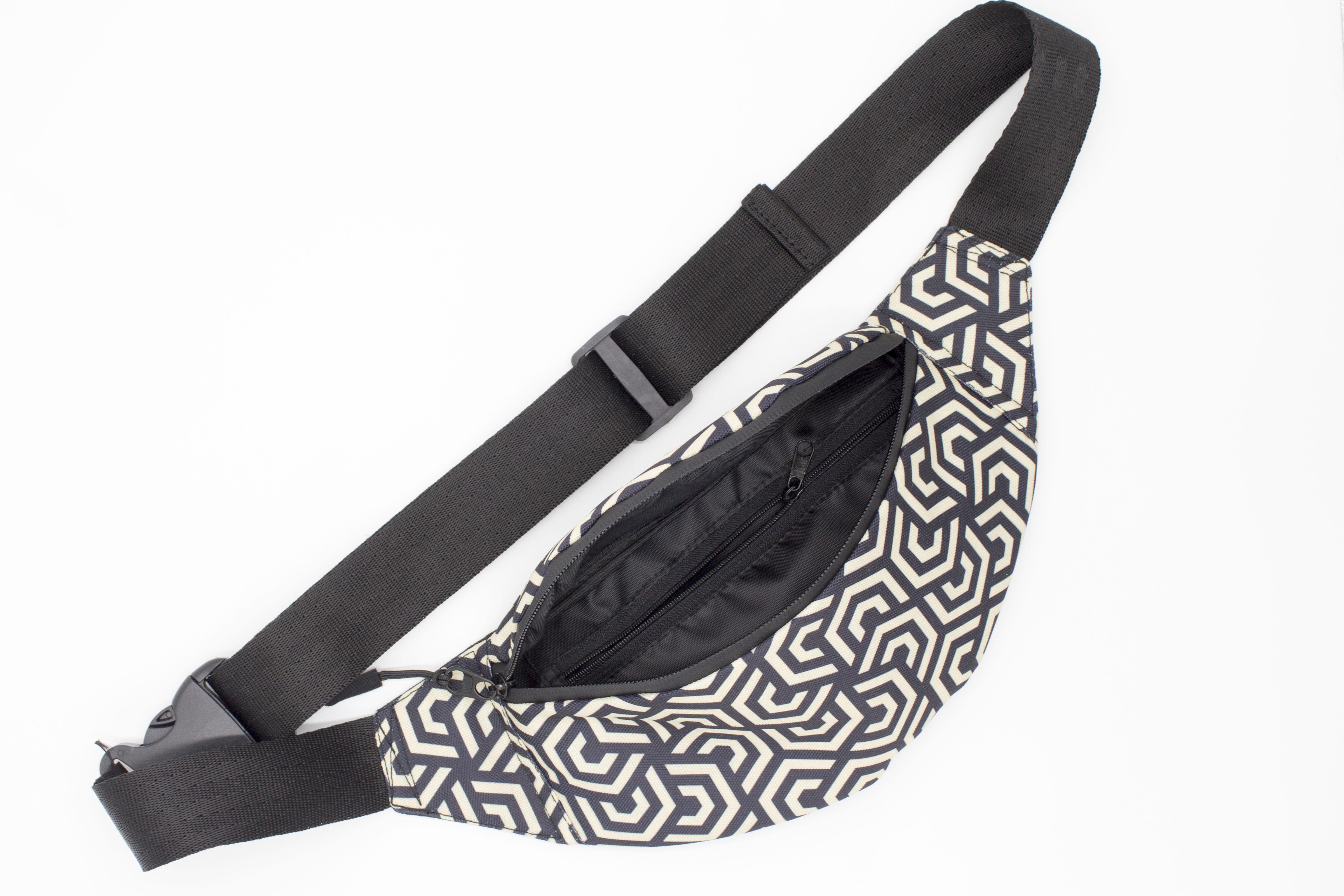 Сумка бананка Шестикутники (BG-002) - фото 3 Сумка бананка Шестикутники (BG-002) - фото 3