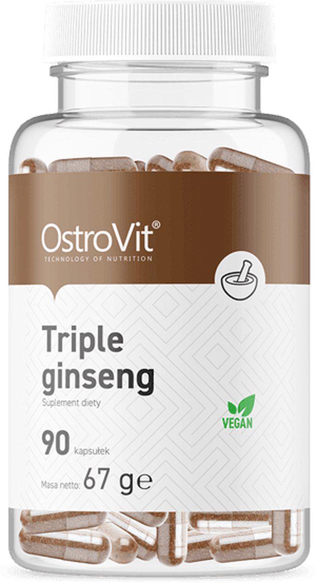 Потрійний женьшень OstroVit Triple Ginseng 90 caps