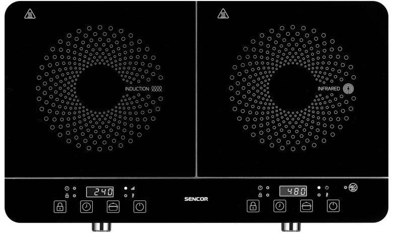 Настольная плита Sencor 1600/1800 Вт Черный (SCP4001BK)