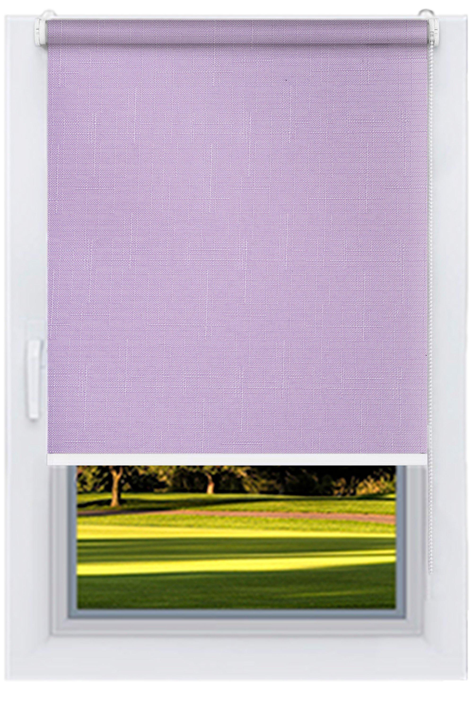 Ролета тканевая Decolux 75х160 см LEN Лиловый