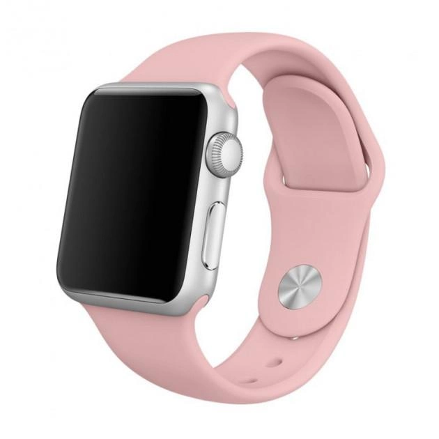 Ремешок силиконовый Sport Band для Apple Watch 38/40/41 мм Light Pink (212-00503)