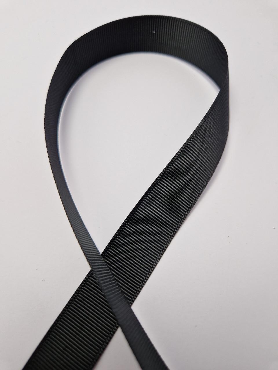 Стрічка репсова 2 см Чорний (1853728004)