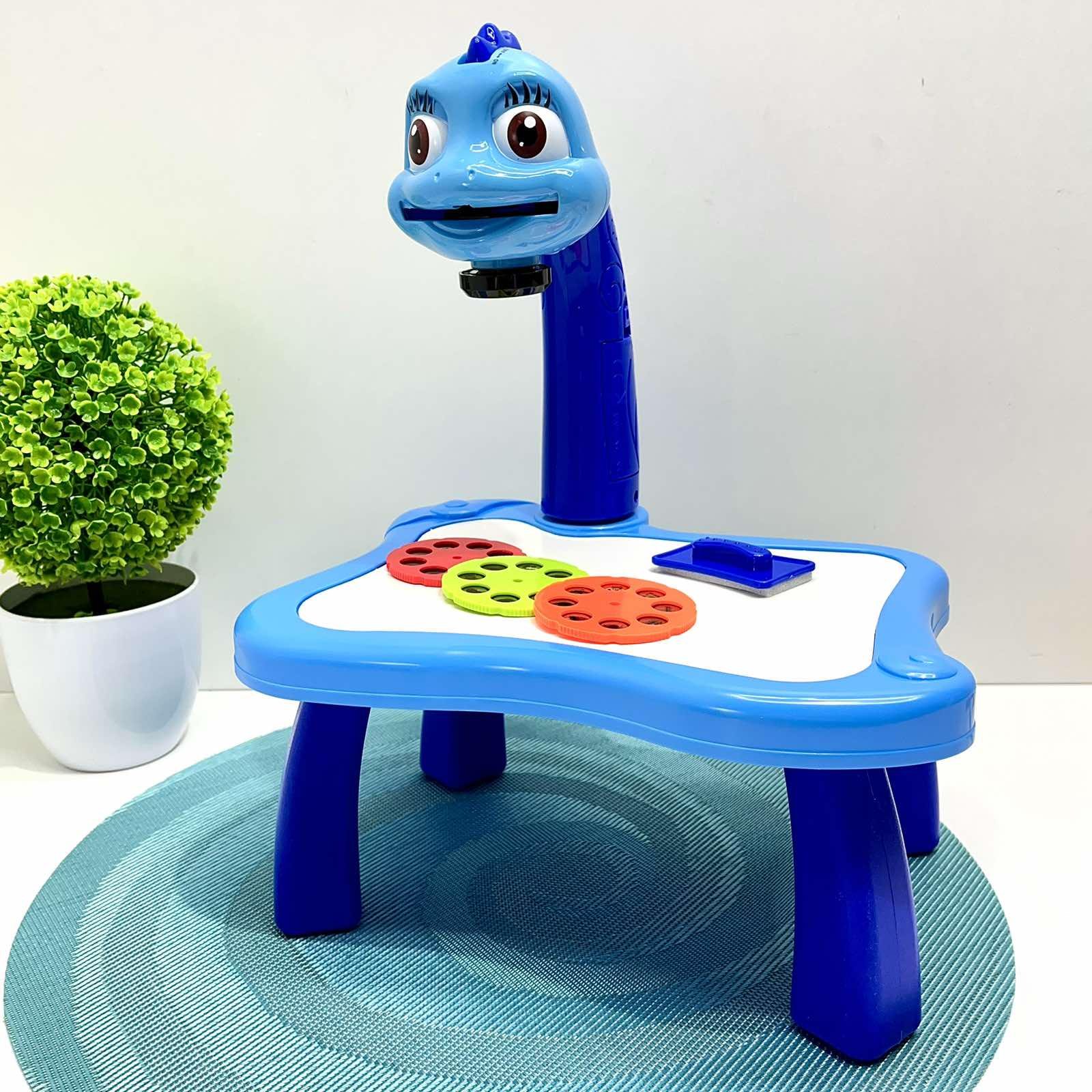 Проектор для малювання 24 листи фломастери 12 шт. Синій (AK 0001 AB)