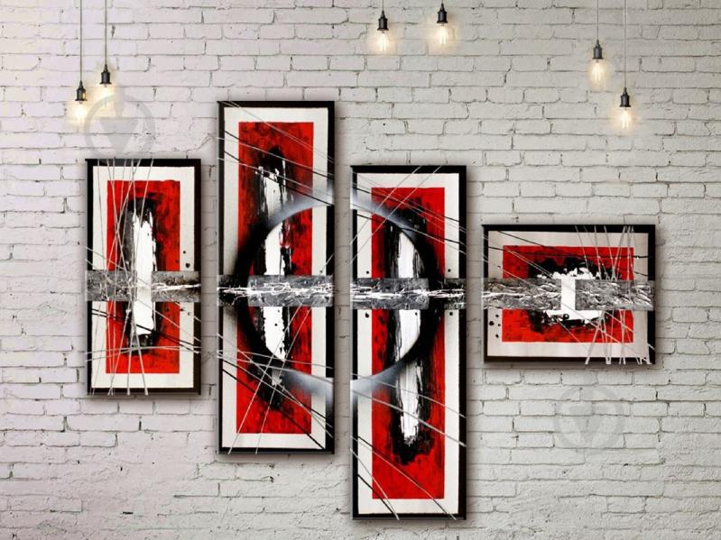 Модульная картина акрилом абстракция ArtStar MHM17_4_269 размер 100 х 125 см