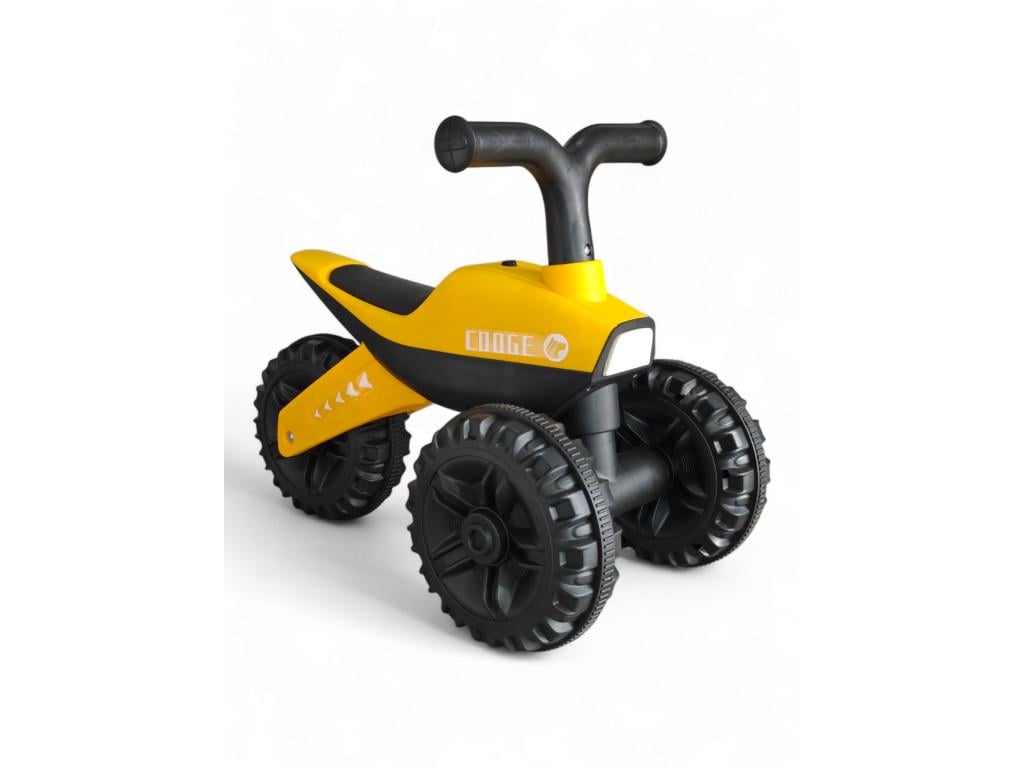 Толокарь трехколесный Cooge 6199 музыкальный с подсветкой от 1 года Желтый (6199r-s)