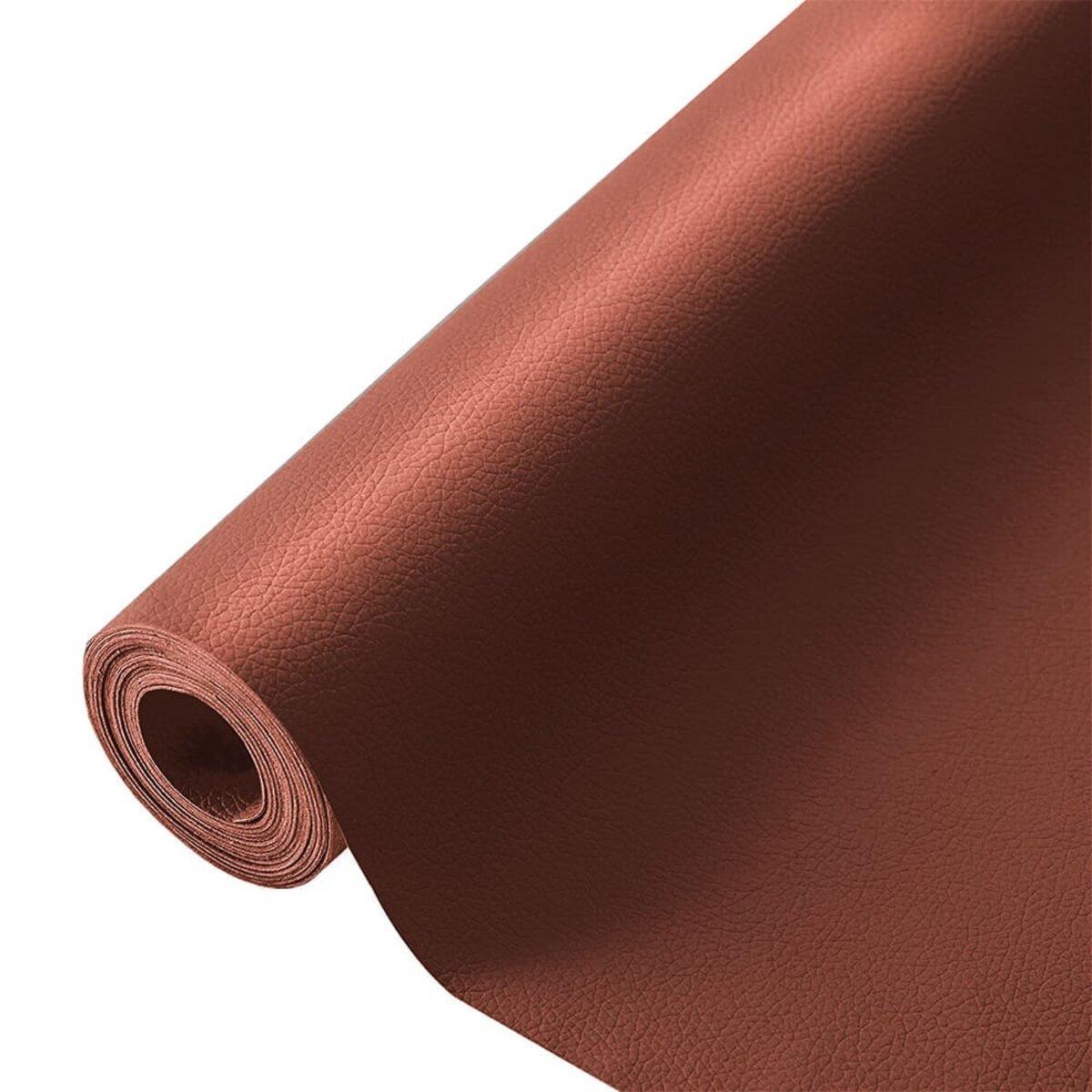 Экокожа самоклеящаяся в рулоне 1,37x3 м x 0,5 мм Терракотовый (3DPanda-2182)