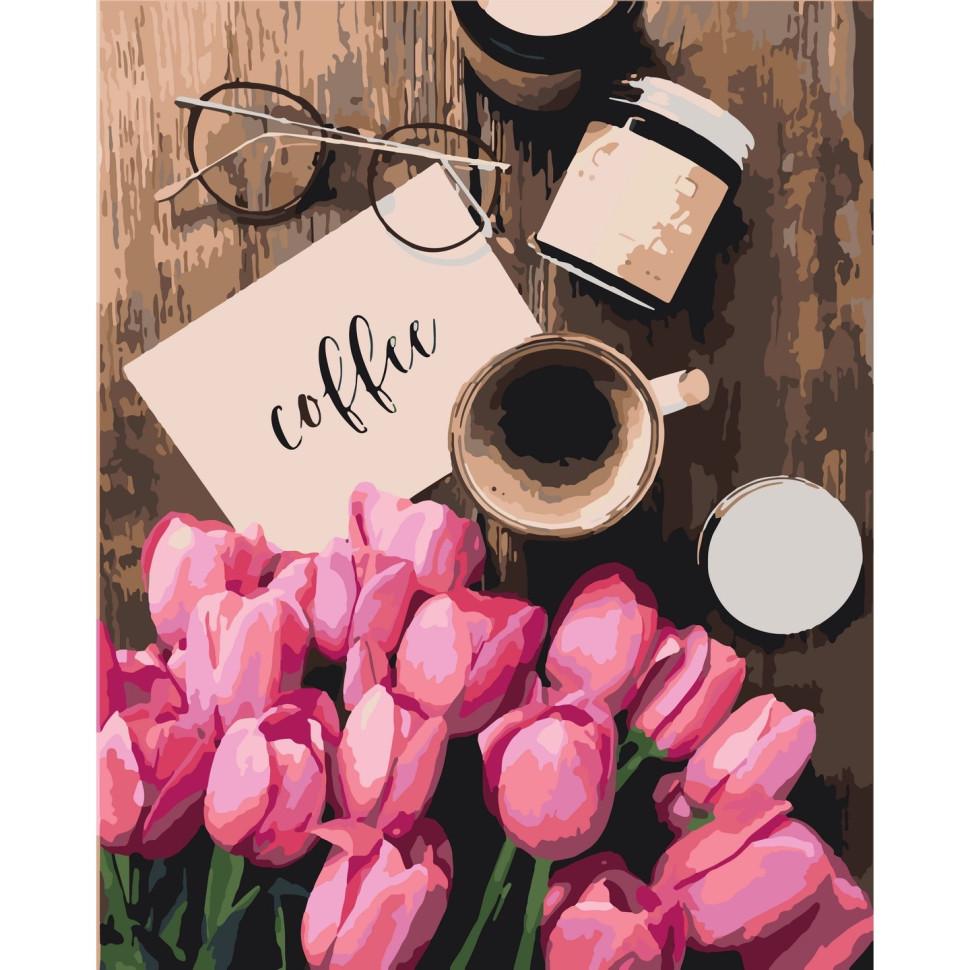 Картина по номерам ART CRAFT Тюльпаны к кофе 40x50 см (ACR-B-12119-AC)