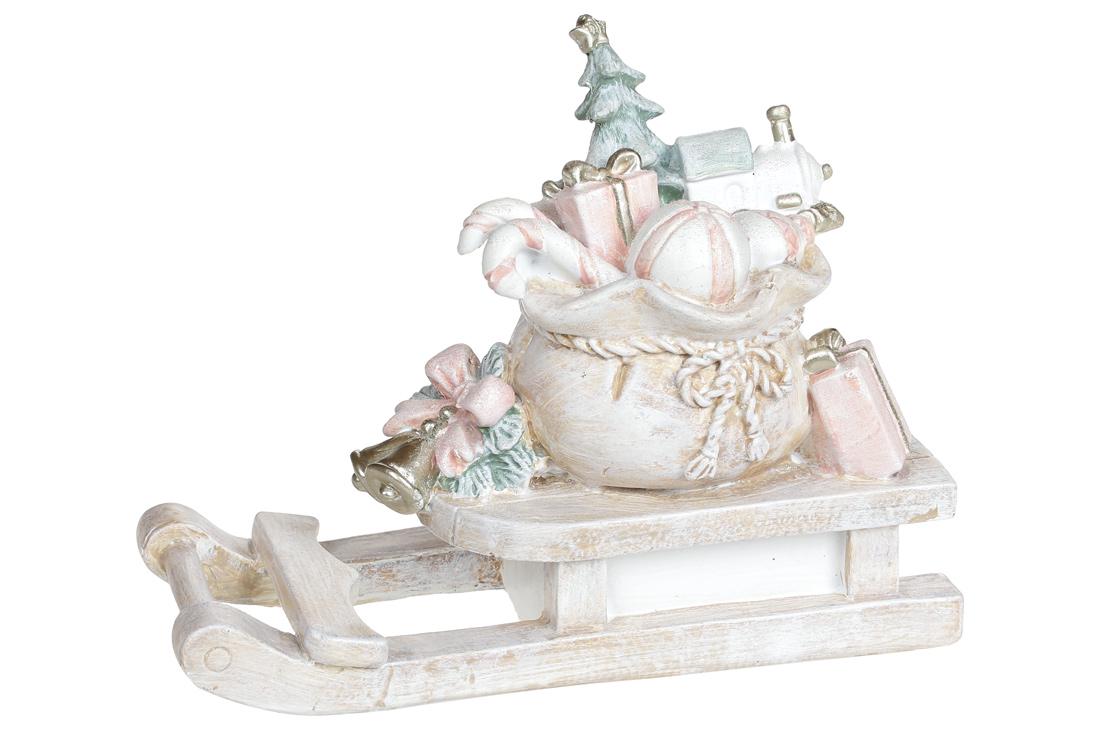 Статуетка декоративна BonaDi Сани з подарунками (707-942)