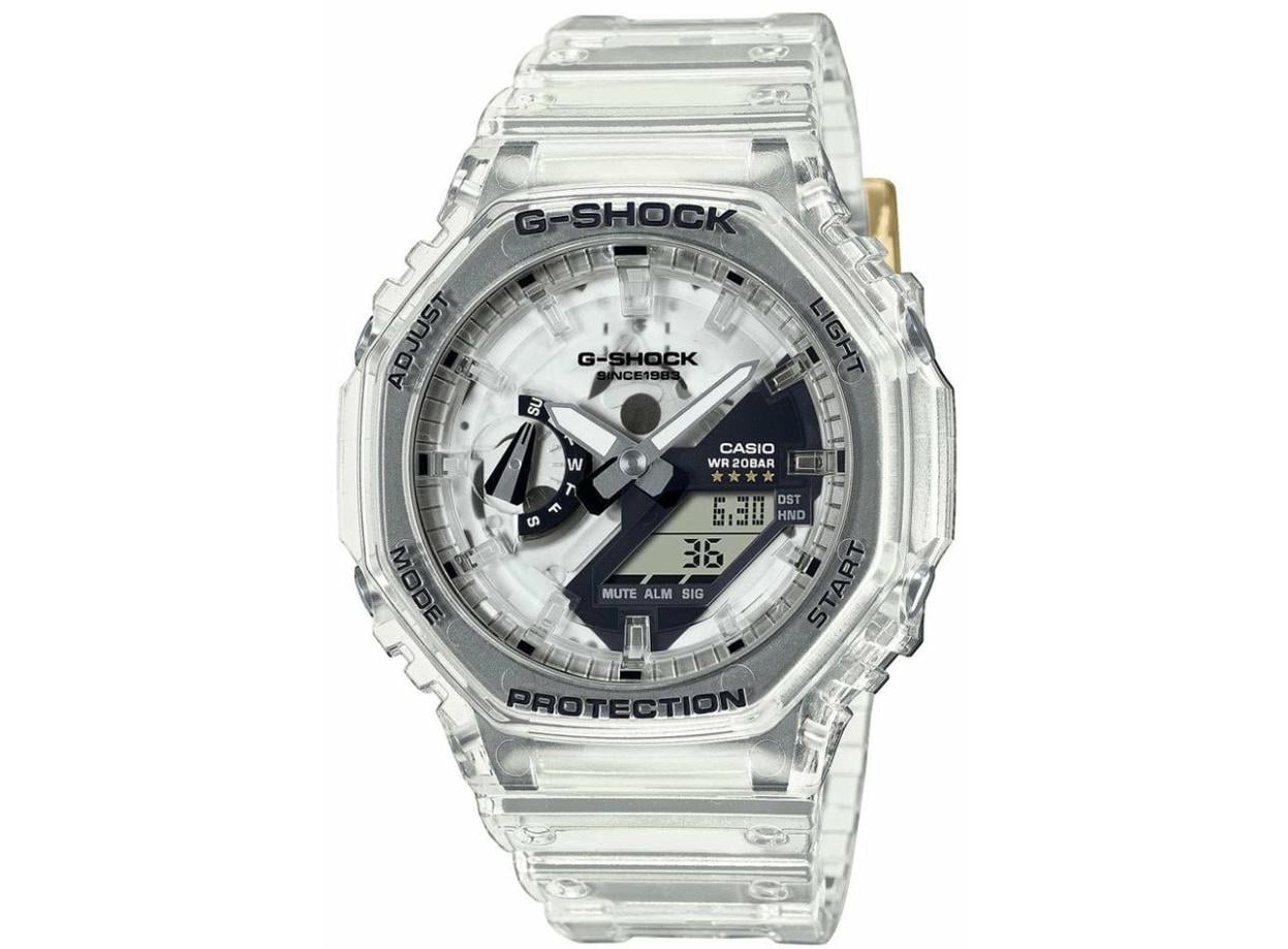 Наручные часы мужские Casio G-Shock GA-2140RX-7A ударопрочные с карбоновым корпусом/водозащитой 200 м/подсветкой Белый (3048976955)