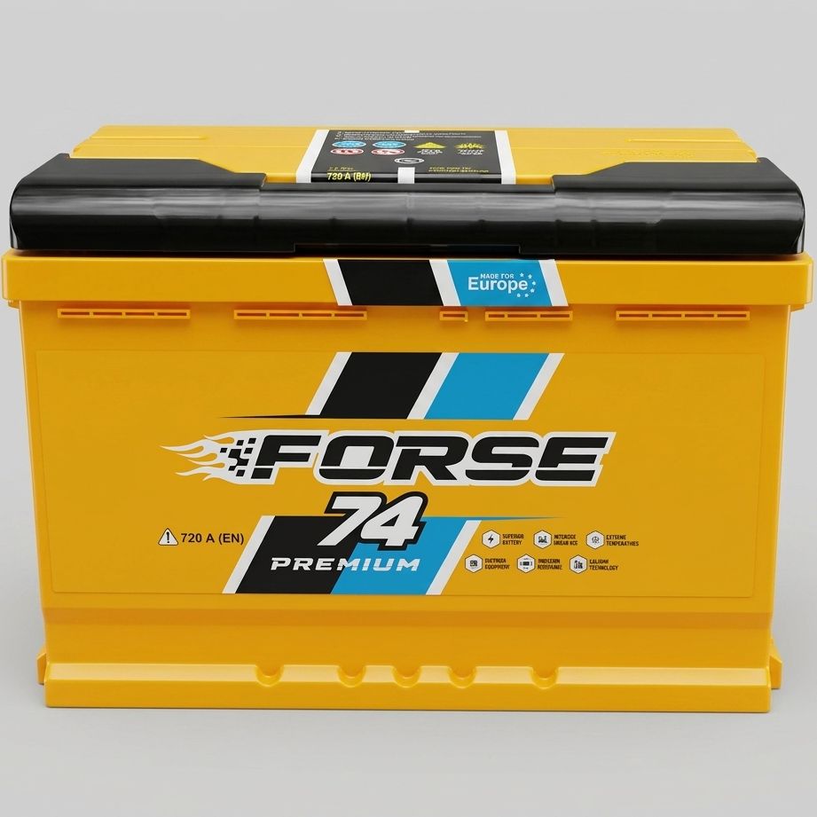 Аккумулятор автомобильный 6CT-74 Forse Premium 74Ah-12V + справа EN720 278х175х190 мм Аккумулятор автомобильный 6CT-74 Forse Premium 74Ah-12V + справа EN720 278х175х190 мм