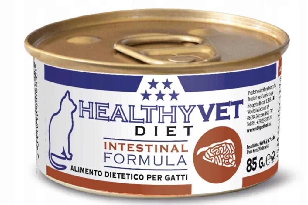 Корм влажный Kippy Healthy Vet Diet для взрослых кошек Intestinal Formula в виде паштета 85 г