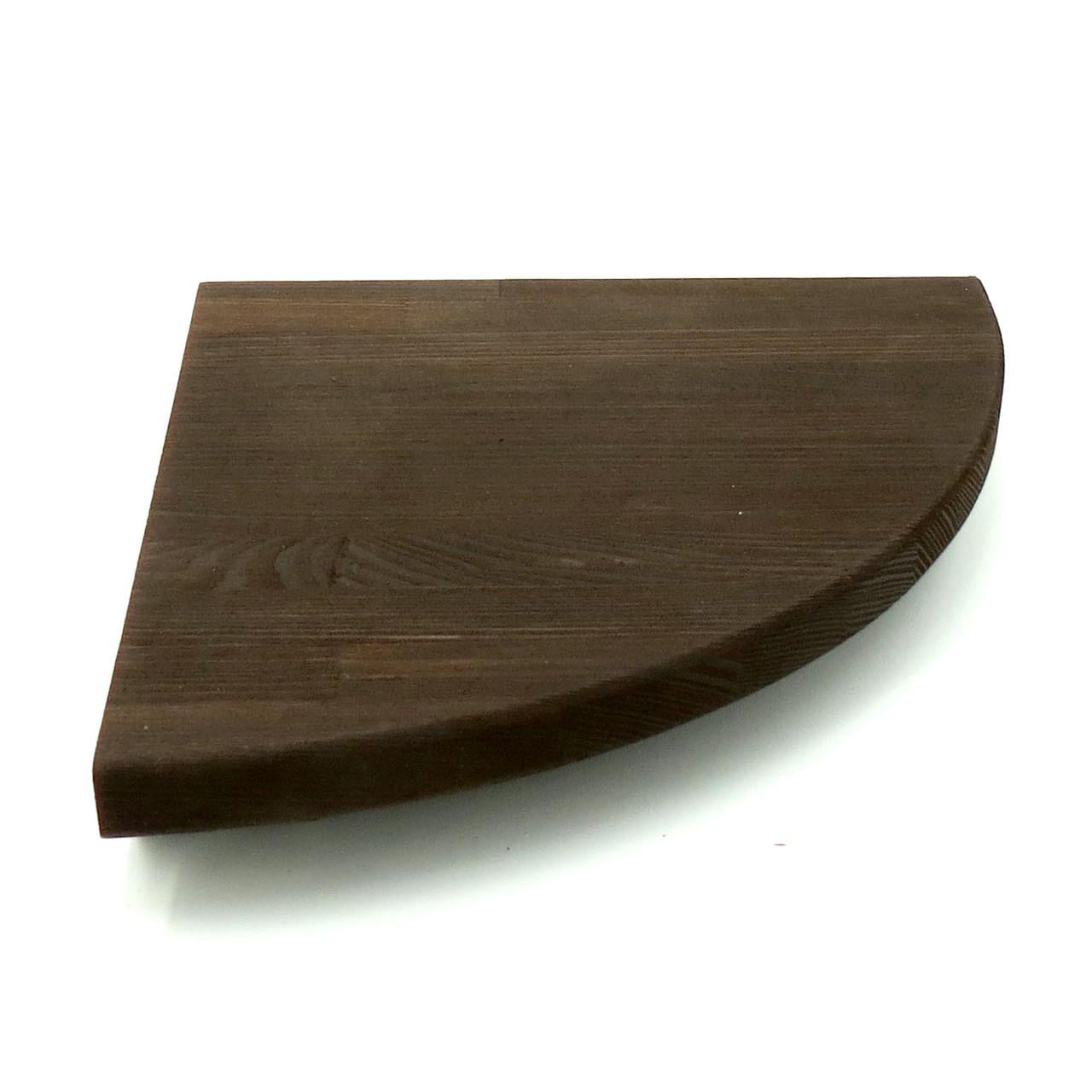 Полка настенная угловая из дерева Кабарет 22 Капучино (УНП-220909)