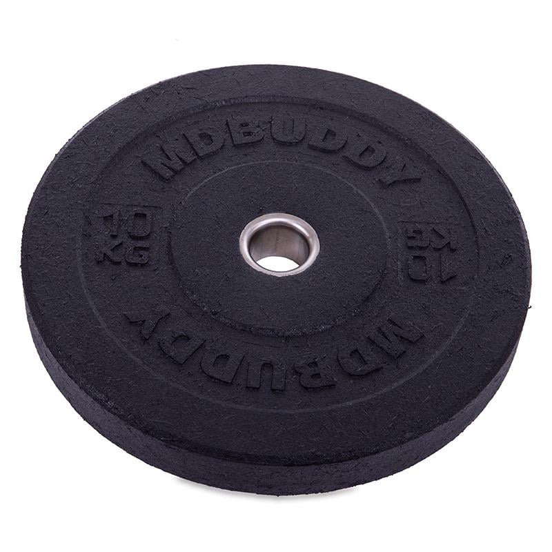 Диски Bumper Plates TA-2676 бамперные для кроссфита 10 кг Черный (58363144)