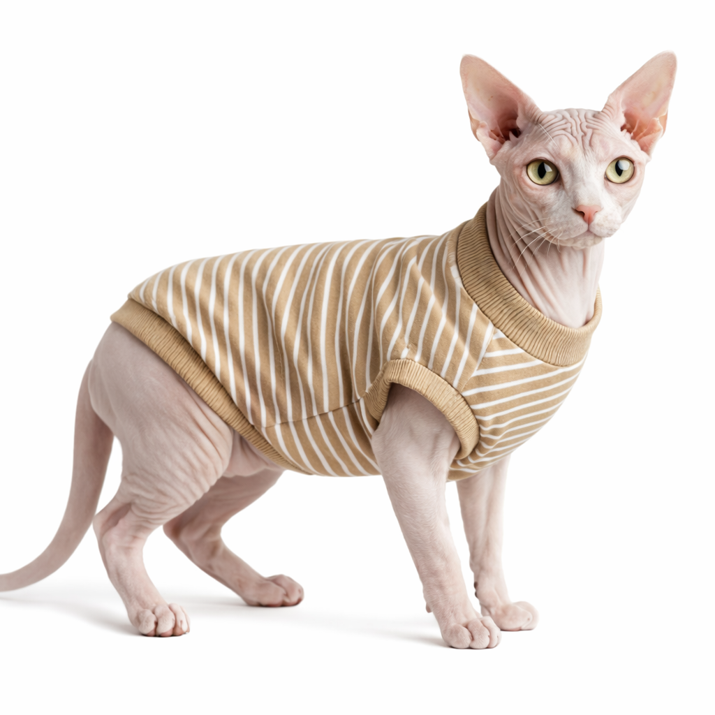 Кофта для котів Diego Смужка р. 2 Бежевий (124182211) Кофта для котів Diego Смужка р. 2 Бежевий (124182211)